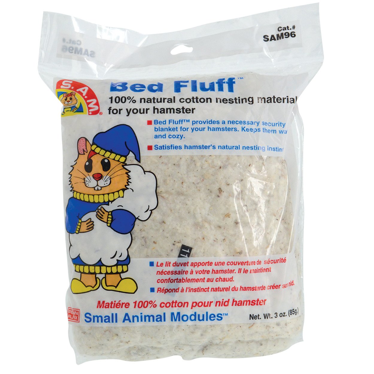 Cotton fluff nesting material